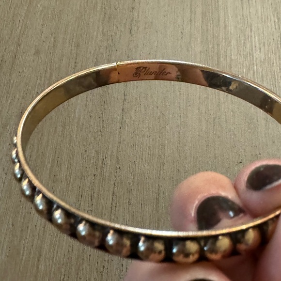 NEW Plunder Silver & Gold Bangle Set of 2 - Picture 2 of 5